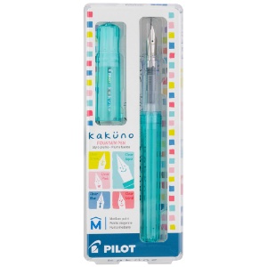 Pilot Kakuno Fountain Pen Medium Translucent Aqua