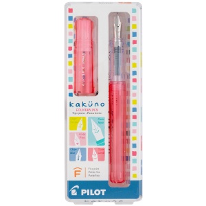 Pilot Kakuno Fountain Pen Fine Translucent Coral