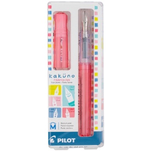 Pilot Kakuno Fountain Pen Medium Translucent Coral