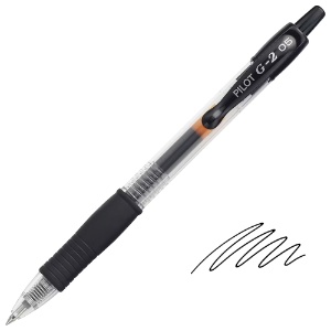 Pilot G2-05 Retractable Gel Rollerball Pen 0.5mm Black