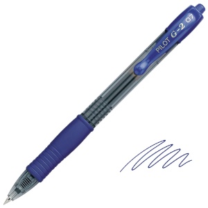 Pilot G2-07 Retractable Gel Rollerball Pen 0.7mm Blue
