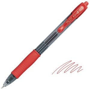 Pilot G2-07 Retractable Gel Rollerball Pen 0.7mm Red