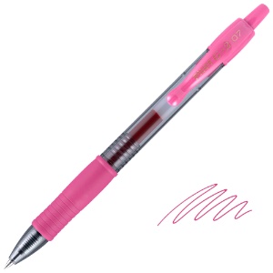 Pilot G2-07 Retractable Gel Rollerball Pen 0.7mm Pink