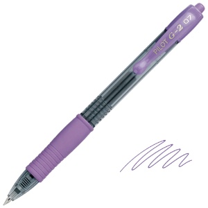 Pilot G2-07 Retractable Gel Rollerball Pen 0.7mm Purple