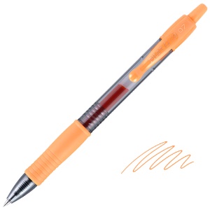Pilot G2-07 Retractable Gel Rollerball Pen 0.7mm Orange