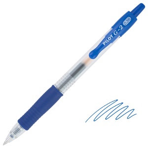 Pilot G2 Retractable Gel Rollerball Pen 0.38mm Blue