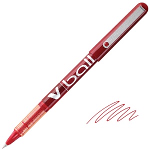 Pilot Vball Rollerball Pen Extra Fine Red