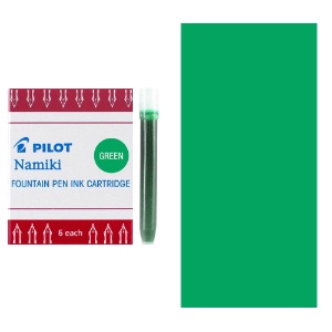Pilot Namiki Fountain Pen Ink Cartridge 6 Pack Green