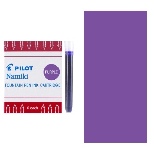Pilot Namiki Fountain Pen Ink Cartridge 6 Pack Purple