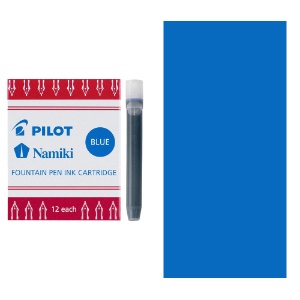 Pilot Namiki Fountain Pen Ink Cartridge 12 Pack Blue