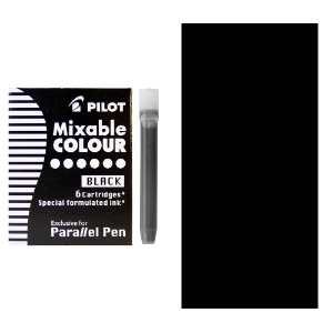 Pilot Parallel Calligraphy Pen Ink Cartridge 6 Pack Black