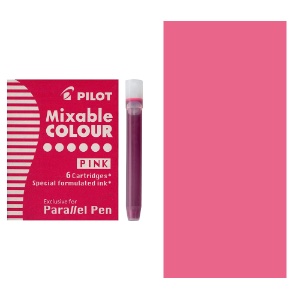 Pilot Parallel Calligraphy Pen Ink Cartridge 6 Pack Pink
