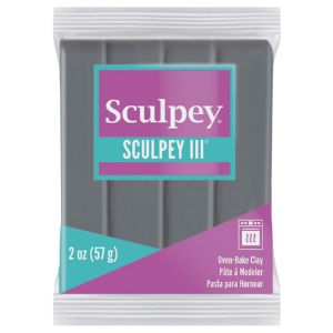 Sculpey Sculpey III Oven-Bake Polymer Clay 2oz Elephant Gray 1645