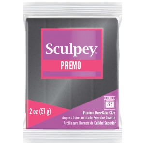 Sculpey Premo Polymer Oven-Baked Clay 2oz Graphite Pearl 5120