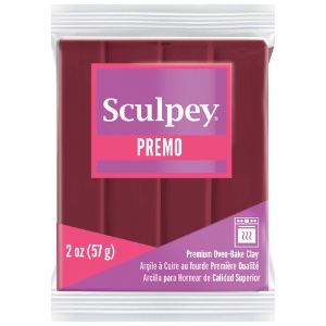 Sculpey Premo Polymer Oven-Baked Clay 2oz Alizarin Crimson 5383