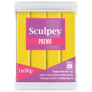 Sculpey Premo Polymer Oven-Baked Clay 2oz Cadmium Yellow Hue 5562