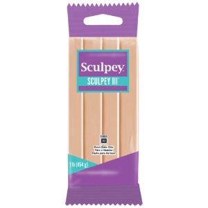 Sculpey Sculpey III Oven-Bake Polymer Clay 1lb Beige 093