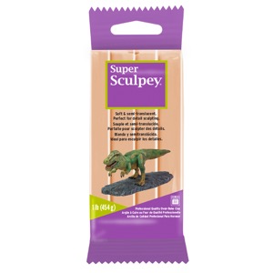 Sculpey Super Sculpey Oven-Baked Polymer Clay 1lb Beige