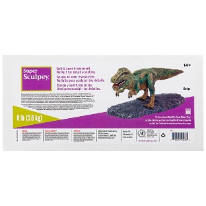 Sculpey Super Sculpey Firm Oven-Baked Polymer Clay 1lb Gray