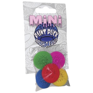 Paint Puck Mini Original Brush Cleaner 5 Pack Assorted