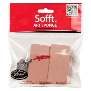 PanPastel Sofft Art Sponge 2 Pack Angle Slice Flat