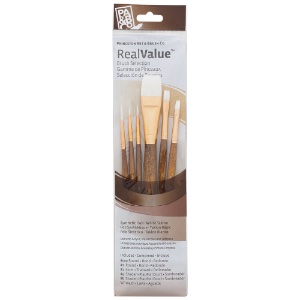 Princeton Realvalue Synthetic Brush Series 9140 White Taklon 6 Set