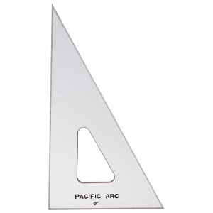 Pacific Arc Acrylic 30/60 Triangle 6" Topaz
