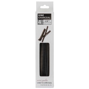 Pacific Arc Vine Charcoal 4 Pack Soft