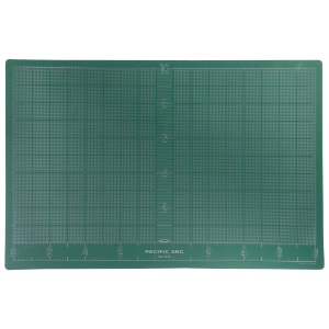 Pacific Arc Self-Healing Cutting Mat 12"x18" Green & Black