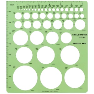Pacific Arc Circle Master Professional Template Guide 1/16" - 2-1/4"