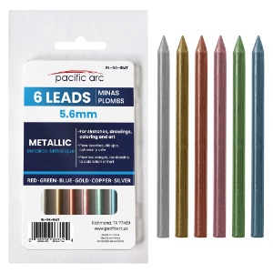 Pacific Arc Lead Refill 5.6mm 6 Pack Metallic
