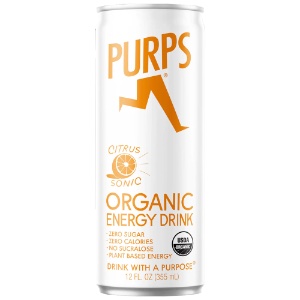 Purps Organic Energy Drink 12oz Citrusonic