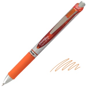 Pentel EnerGel RTX Retractable Liquid Gel Pen 0.7mm Orange