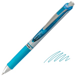 Pentel EnerGel RTX Retractable Liquid Gel Pen 0.7mm Sky Blue
