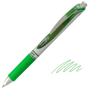 Pentel EnerGel RTX Retractable Liquid Gel Pen 0.7mm Lime Green