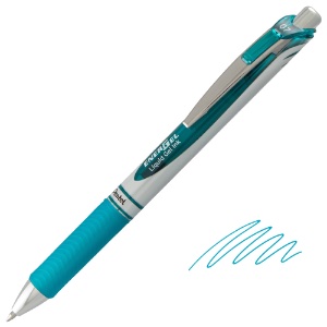 Pentel EnerGel RTX Retractable Liquid Gel Pen 0.7mm Turquoise