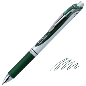 Pentel EnerGel RTX Retractable Liquid Gel Pen 0.7mm Forest Green