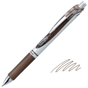 Pentel EnerGel RTX Retractable Liquid Gel Pen 0.7mm Sepia