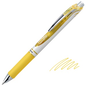 Pentel EnerGel RTX Retractable Liquid Gel Pen 0.7mm Yellow