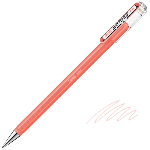 Pentel Arts MATTEHOP Hybrid Gel Roller Pen 1.0mm Coral Pink