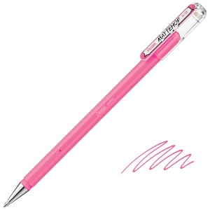 Pentel Arts MATTEHOP Hybrid Gel Roller Pen 1.0mm Light Pink
