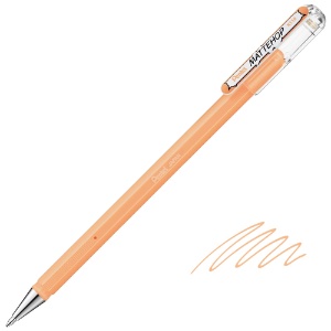 Pentel Arts MATTEHOP Hybrid Gel Roller Pen 1.0mm Pale Orange