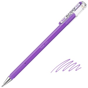 Pentel Arts MATTEHOP Hybrid Gel Roller Pen 1.0mm Light Violet