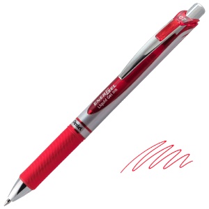 Pentel EnerGel RTX Retractable Liquid Gel Pen 0.7mm Red