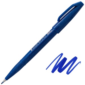 Pentel Arts Sign Pen Brush Blue