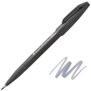 Pentel Arts Sign Pen Brush Gray