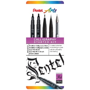 Pentel Arts Calligraphy Starter Kit