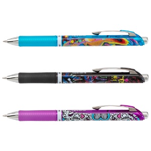 Pentel EnerGel RTX Retractable Liquid Gel Pen 0.7mm Assorted Black