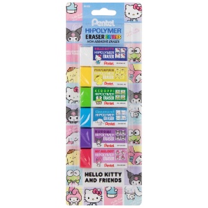 Pentel Hi-Polymer Colors Sanrio Eraser 6 Set