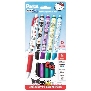 Pentel EnerGel RTX Sanrio Retractable Liquid Gel Pen 5 Set 0.7mm Assorted #2